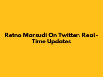 Retno Marsudi On Twitter: Real-Time Updates